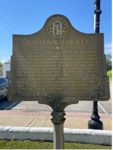 Photo of Calhoun County Historical Marker