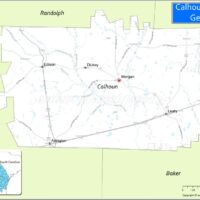 map of calhoun county georgia