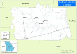 map of calhoun county georgia